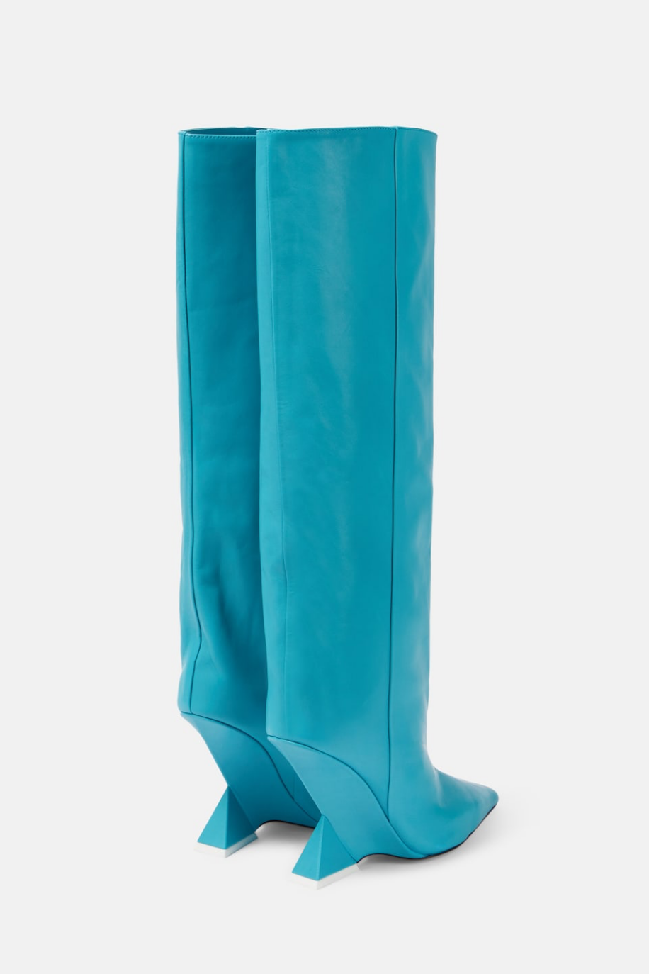Astrid Heterotypic Knee-high Boots - Blue Flowering Girl