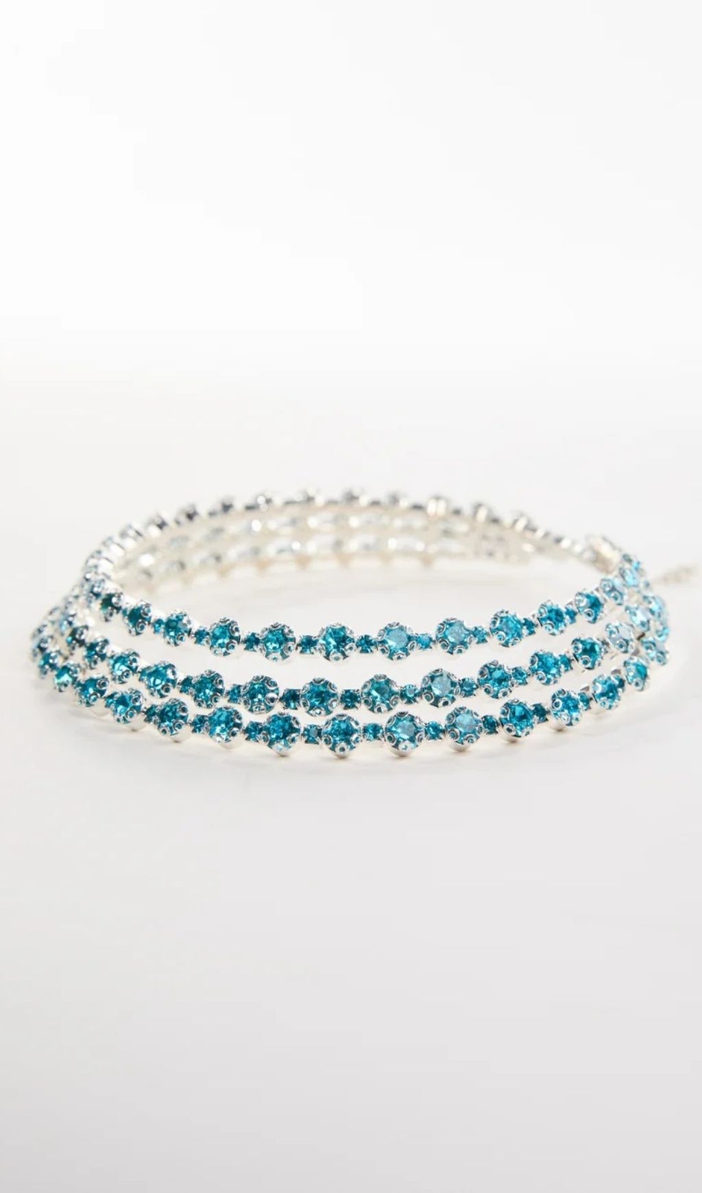 Oaelira Layered Crystal Necklace Flowering Girl