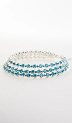 Oaelira Layered Crystal Necklace Flowering Girl