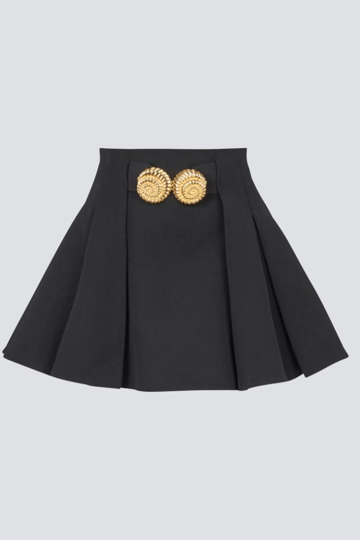 Flared Pleated Grain De Poudre Skirt Flowering Girl