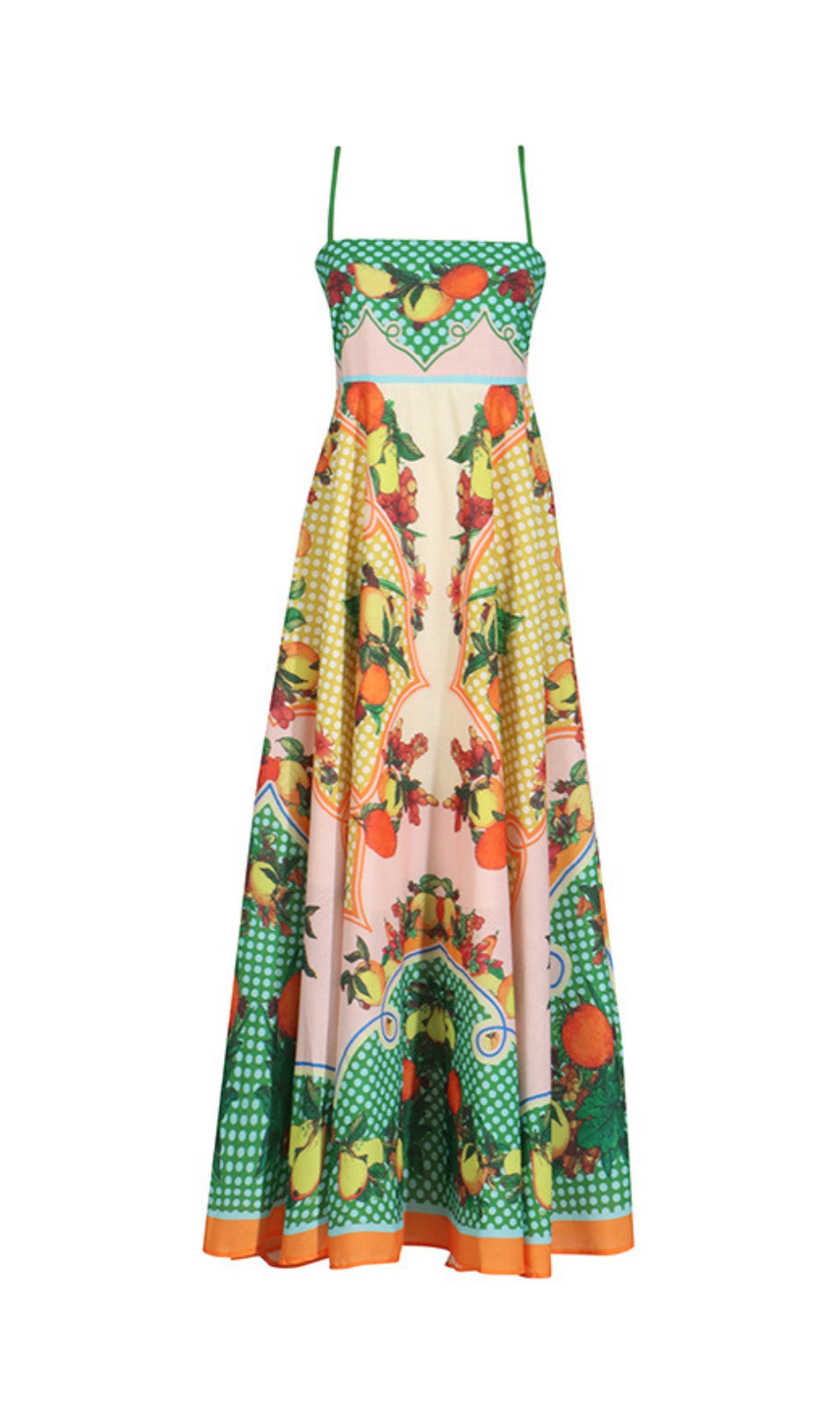 Deanna Strappy Printed Maxi Dress Flowering Girl