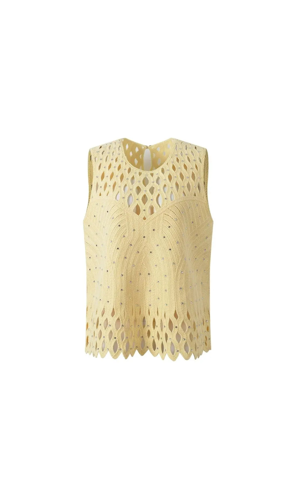 Crocheted Rhinestone Top Flowering Girl