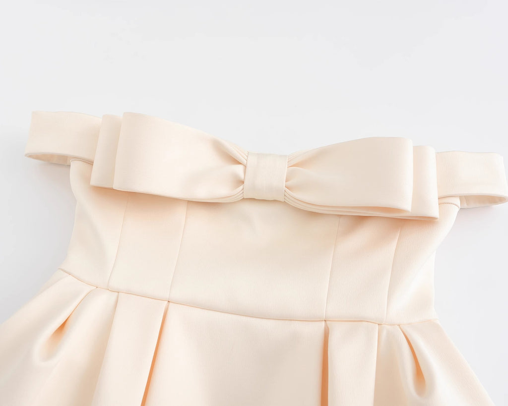 Celerina Bow Mini Dress Flowering Girl
