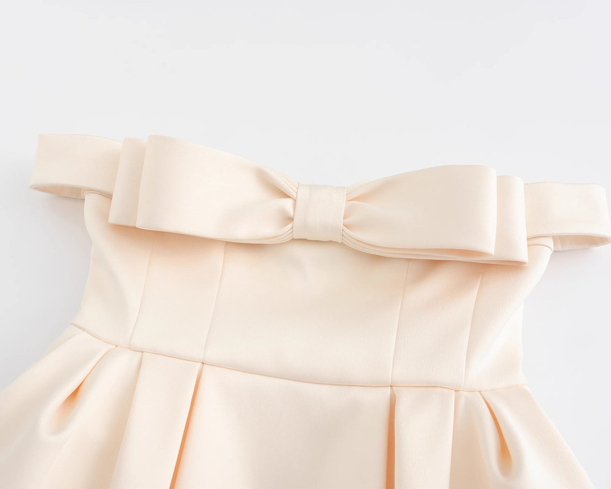 Celerina Bow Mini Dress Flowering Girl