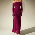 Sprinkled Strapless Long-Sleeved Maxi Dress Flowering Girl