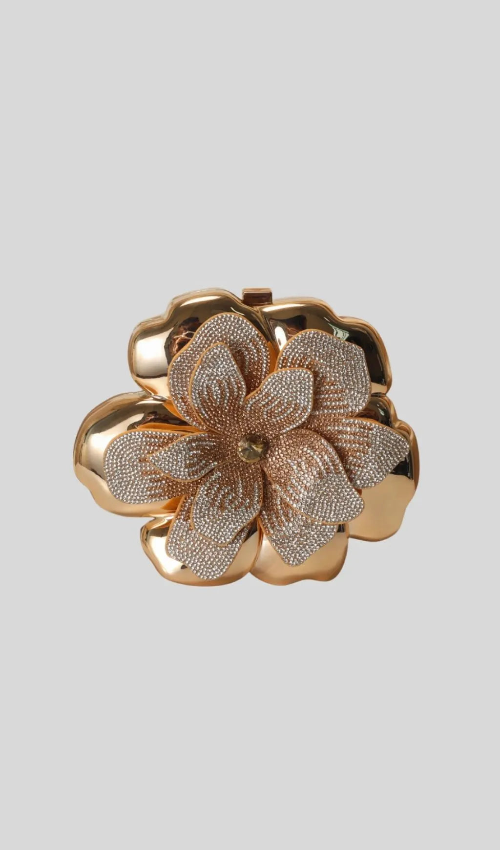 Khoi Gold Flower Diamante Bag Flowering Girl