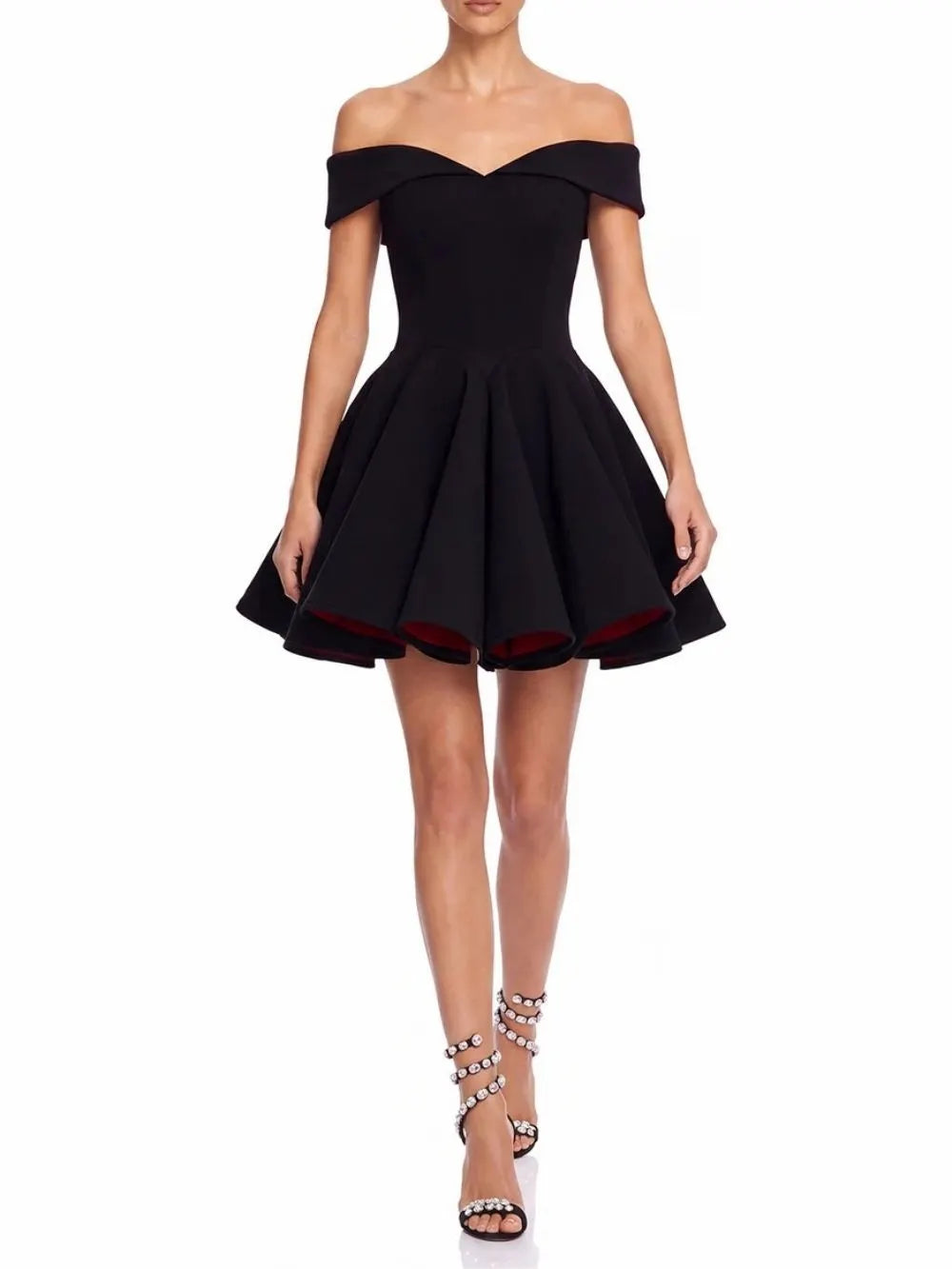 Drynex Off Shoulder Red Sole Mini Dress Flowering Girl