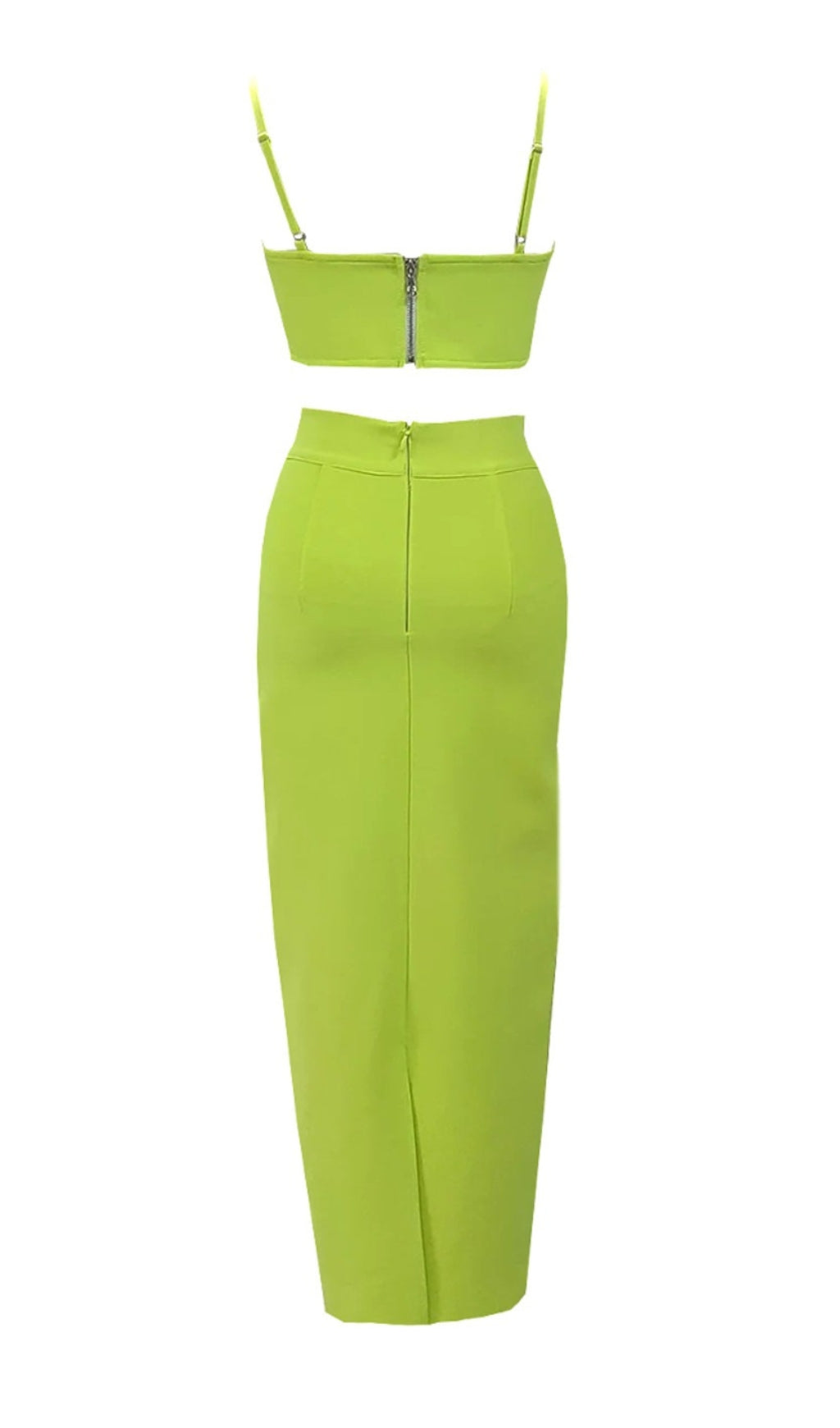 Bartlett Green Flower Two-Piece Skirt Set