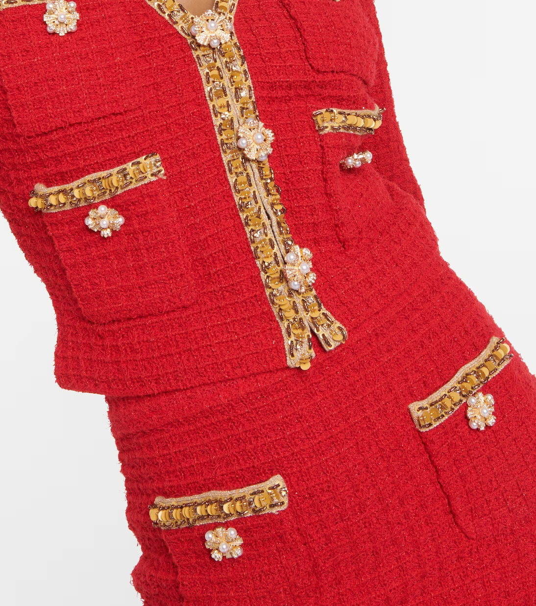 Red Knit V Neck Cardigan Flowering Girl