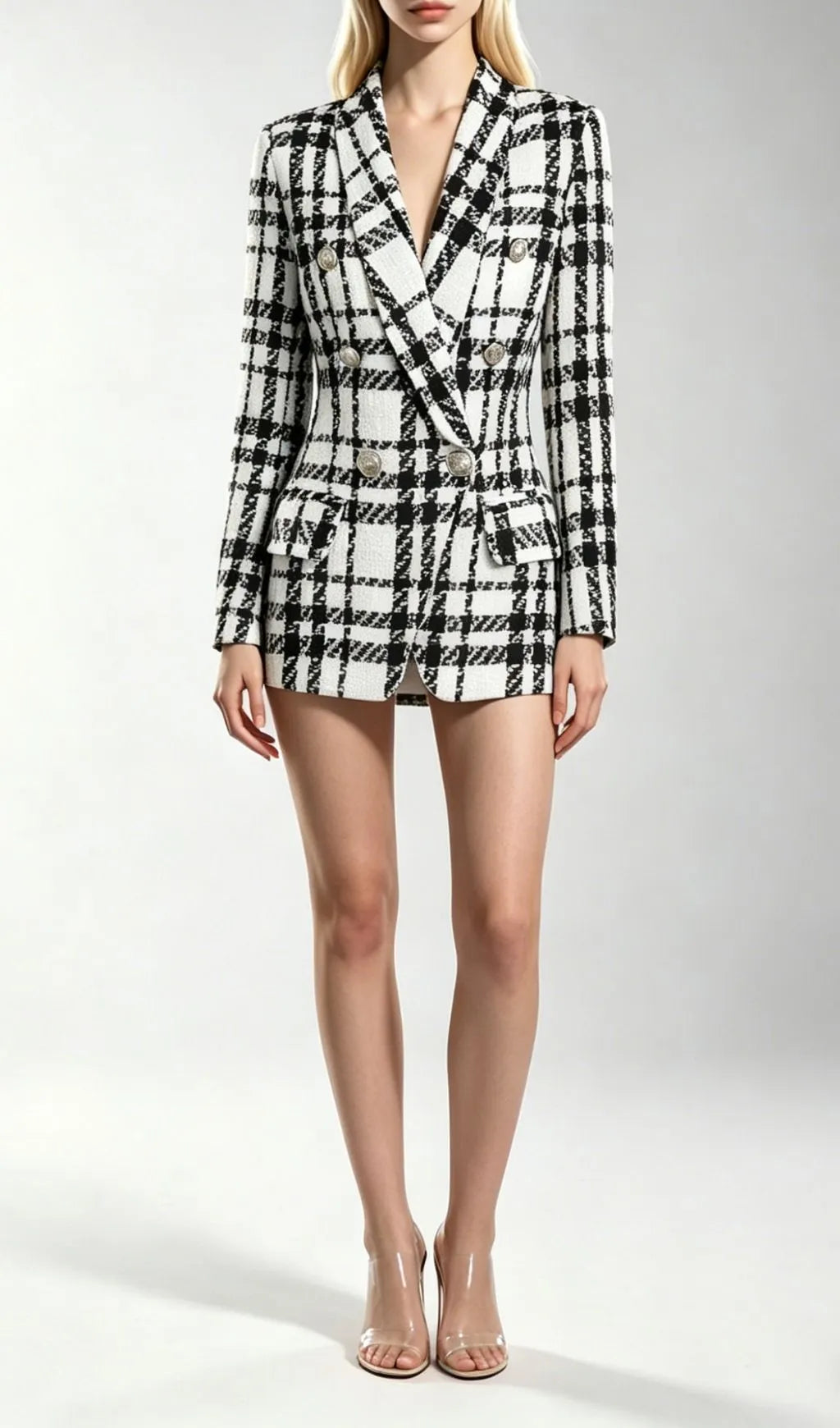 Kimothy Check Blazer Flowering Girl