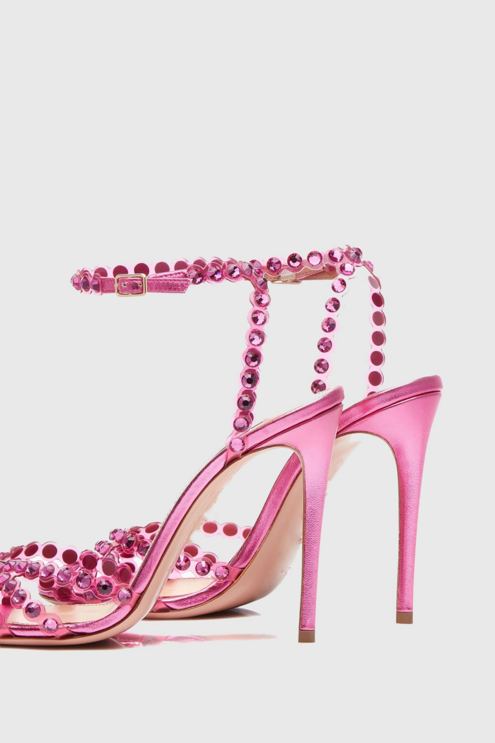 Astasia Rhinestone Embellished Heels - Pink Flowering Girl