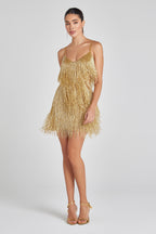 Tammy Gold Dress Flowering Girl