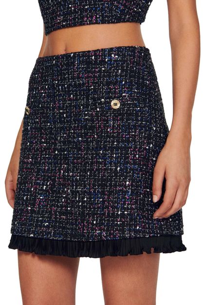 RUFFLED TWEED SKIRT Flowering Girl