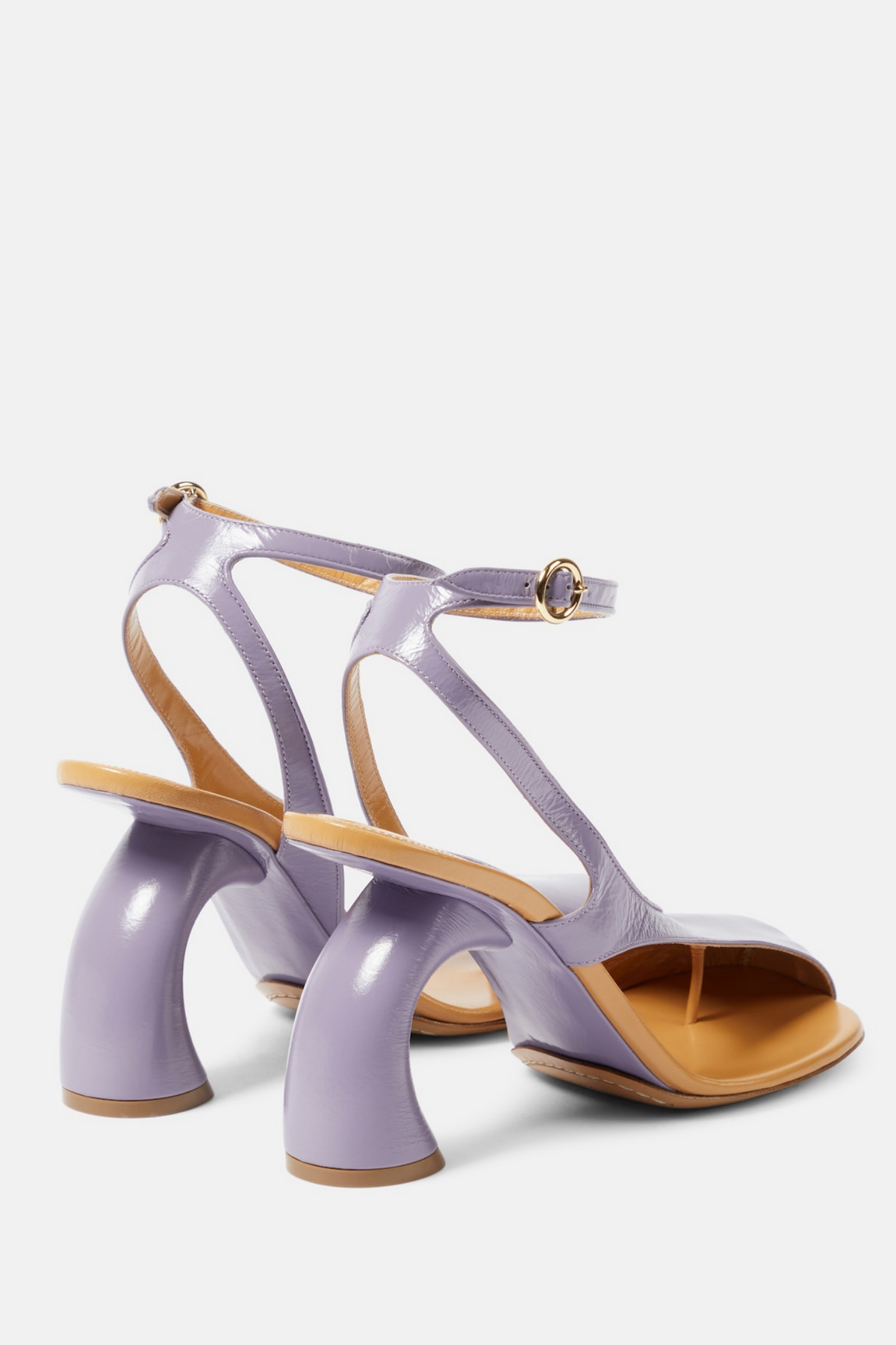 Janelle Cutout Heeled Sandals - Purple Flowering Girl