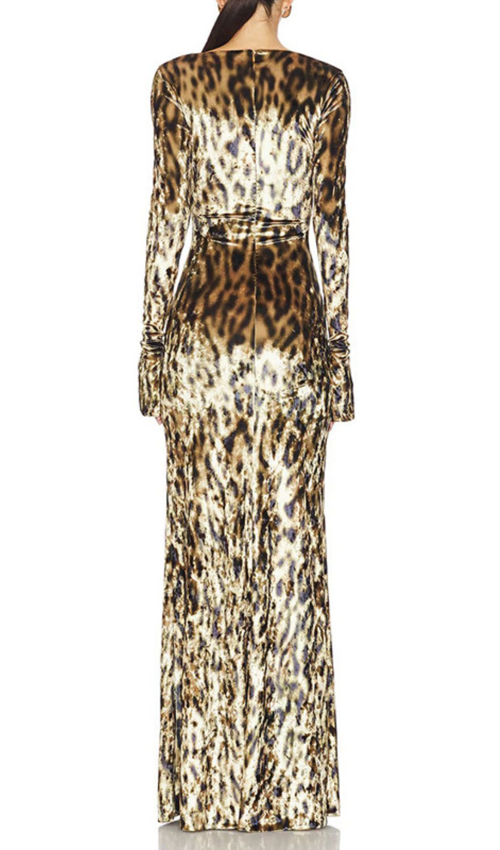 Gethin Leopard Long Sleeve Maxi Dress Flowering Girl