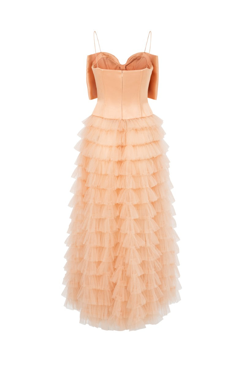 CLARA TAFFETA AND TULLE DRESS Flowering Girl