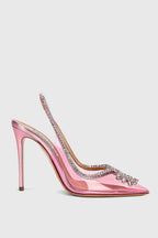 Arabela Rhinestone Embellished Pumps - Pink Flowering Girl