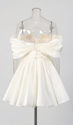 Katsu Off-Shoulder Mini Dress Flowering Girl