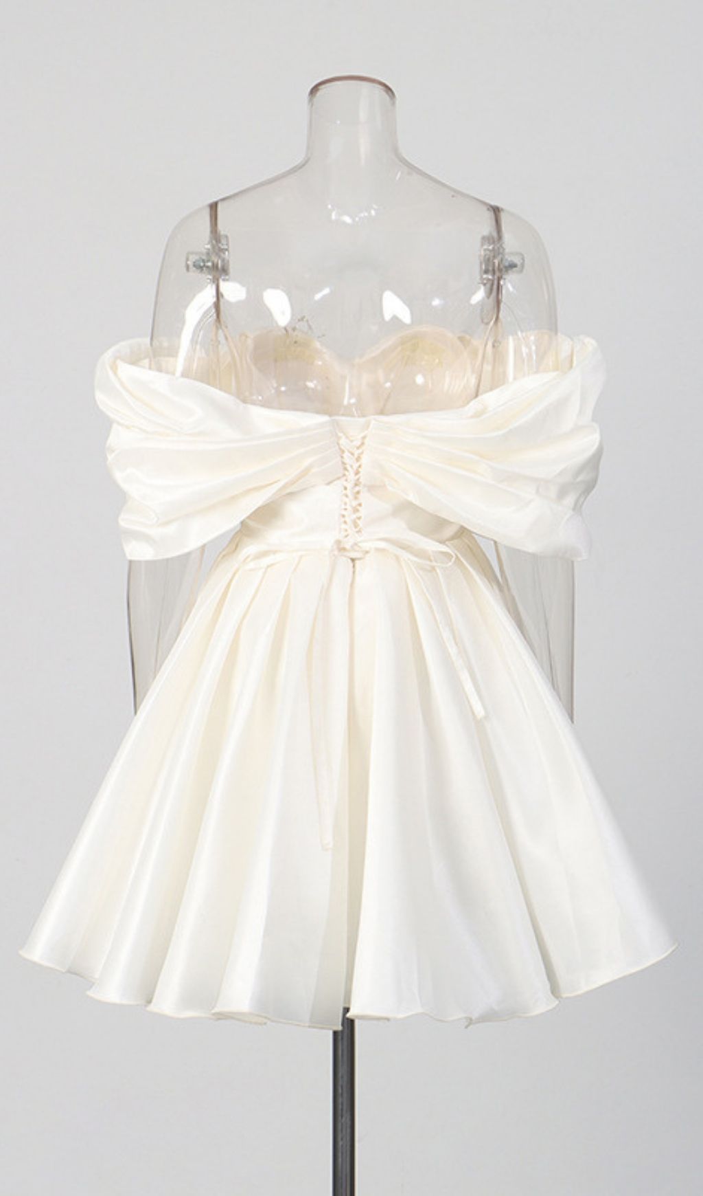 Katsu Off-Shoulder Mini Dress Flowering Girl