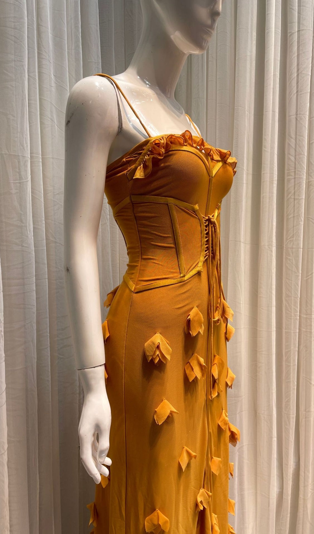 Carys Strappy Petal Maxi Dress Flowering Girl