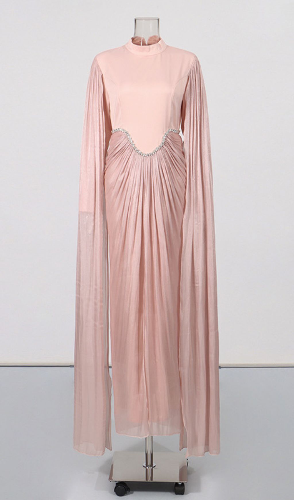 Kalyca Pink Long Sleeve Maxi Dress Flowering Girl