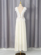 Mandel Lace Maxi Dress Flowering Girl