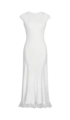 Farrah Knitted Lace Midi Dress Flowering Girl