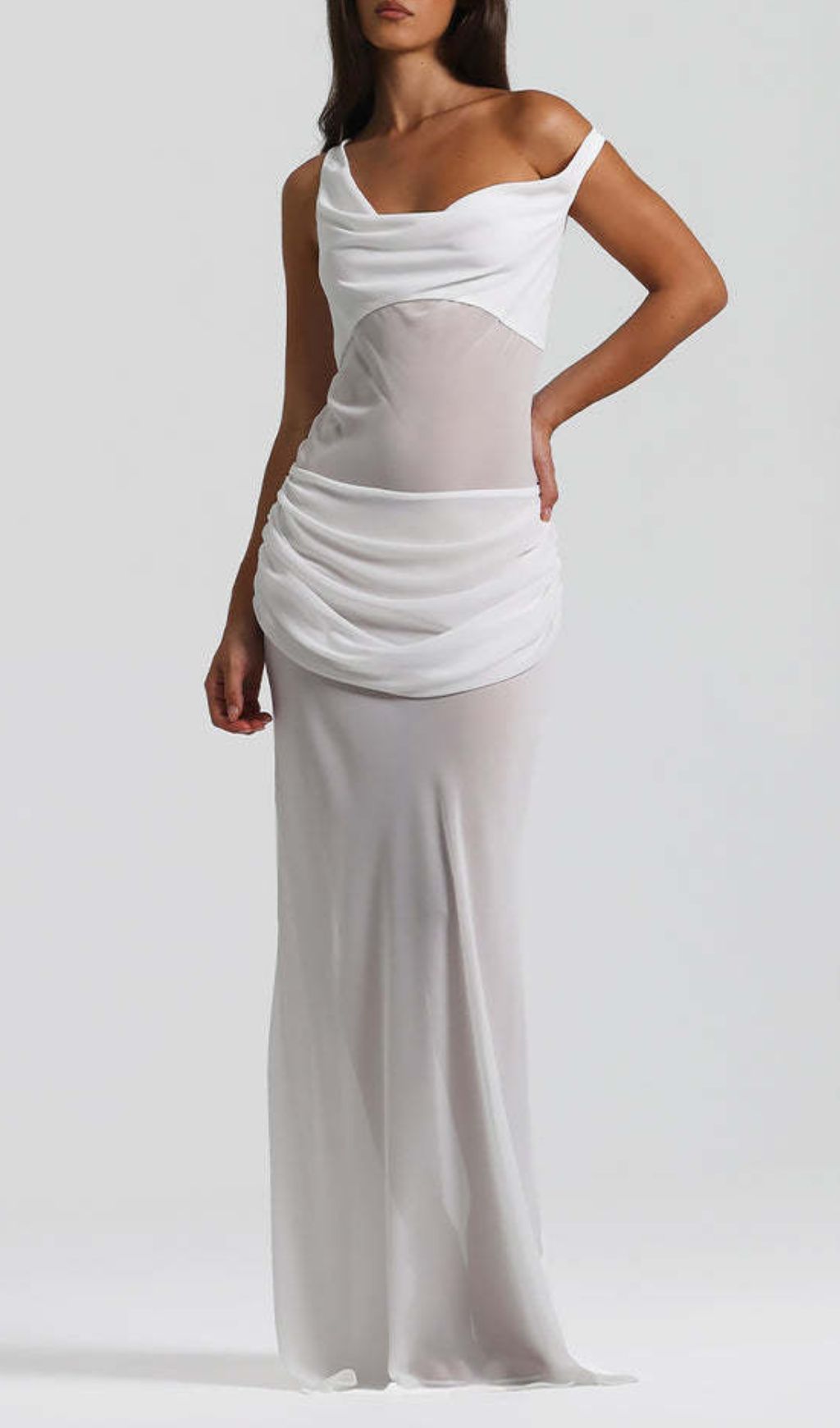 Istas White Corset Maxi Dress Flowering Girl