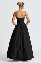 Jillian Maxi Dress - Black Flowering Girl