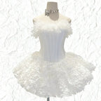 Irma Strapless Corset Flower Mini Dress Flowering Girl