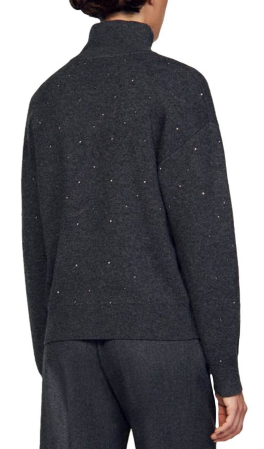 OSY RHINESTONE QUARTER ZIP SWEATER Flowering Girl