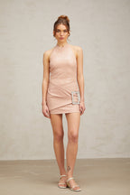 Lucie pink glitter mini dress Flowering Girl