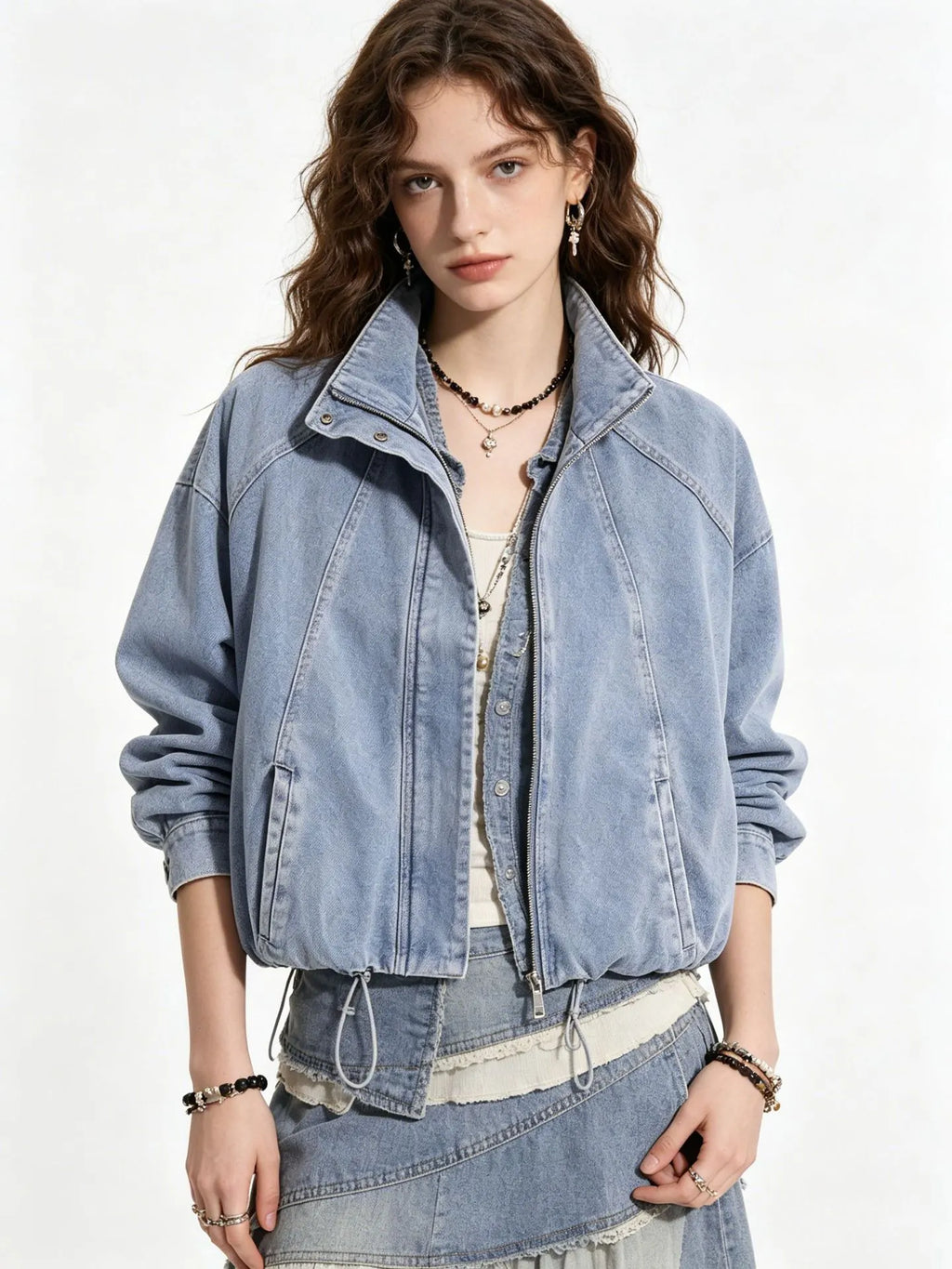 Matoaka Denim Jacket Flowering Girl