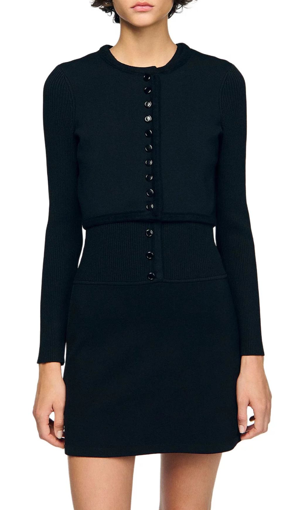 Cropped Cardigan Flowering Girl