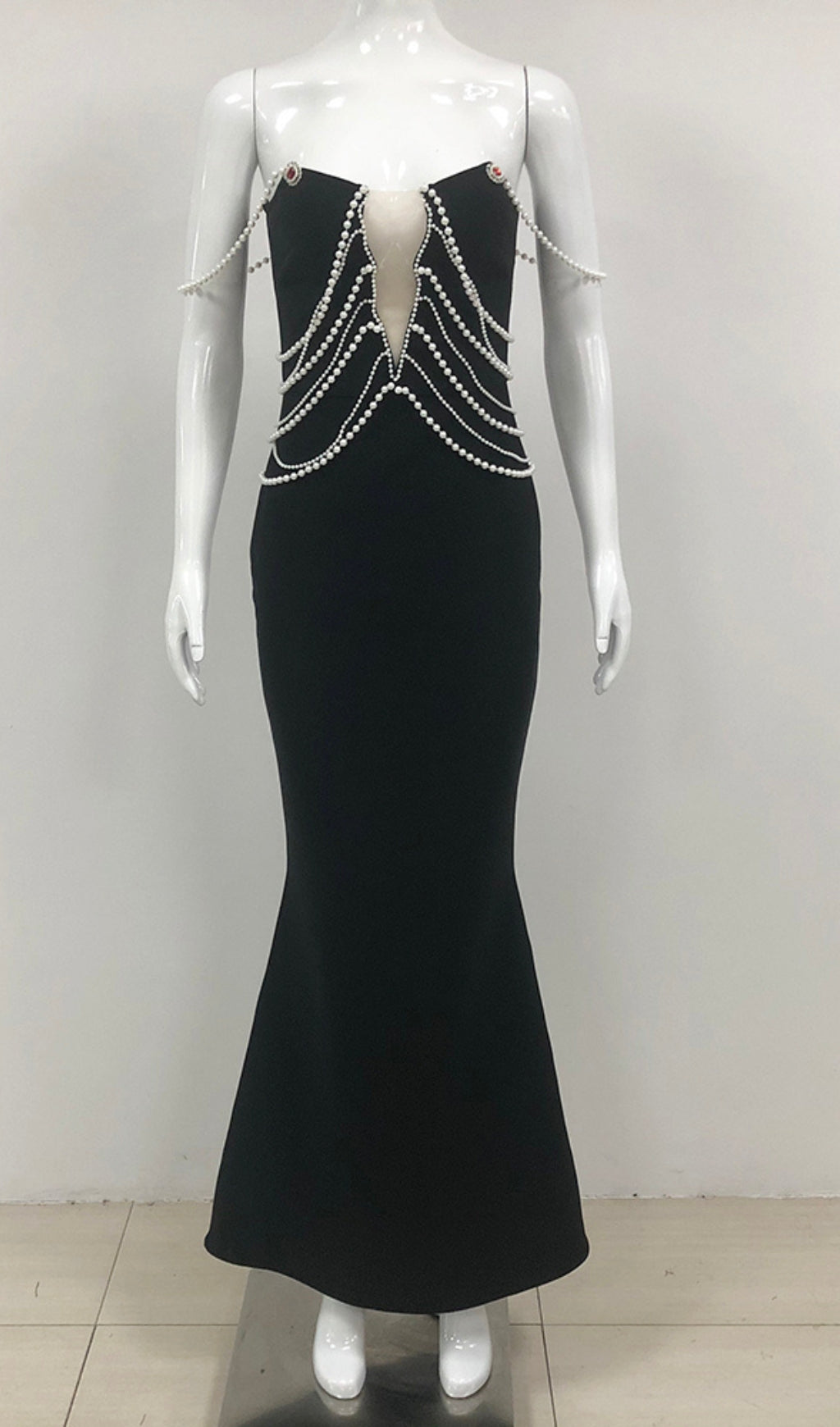 Clifton Black Pearl Bandage Maxi Dress Flowering Girl