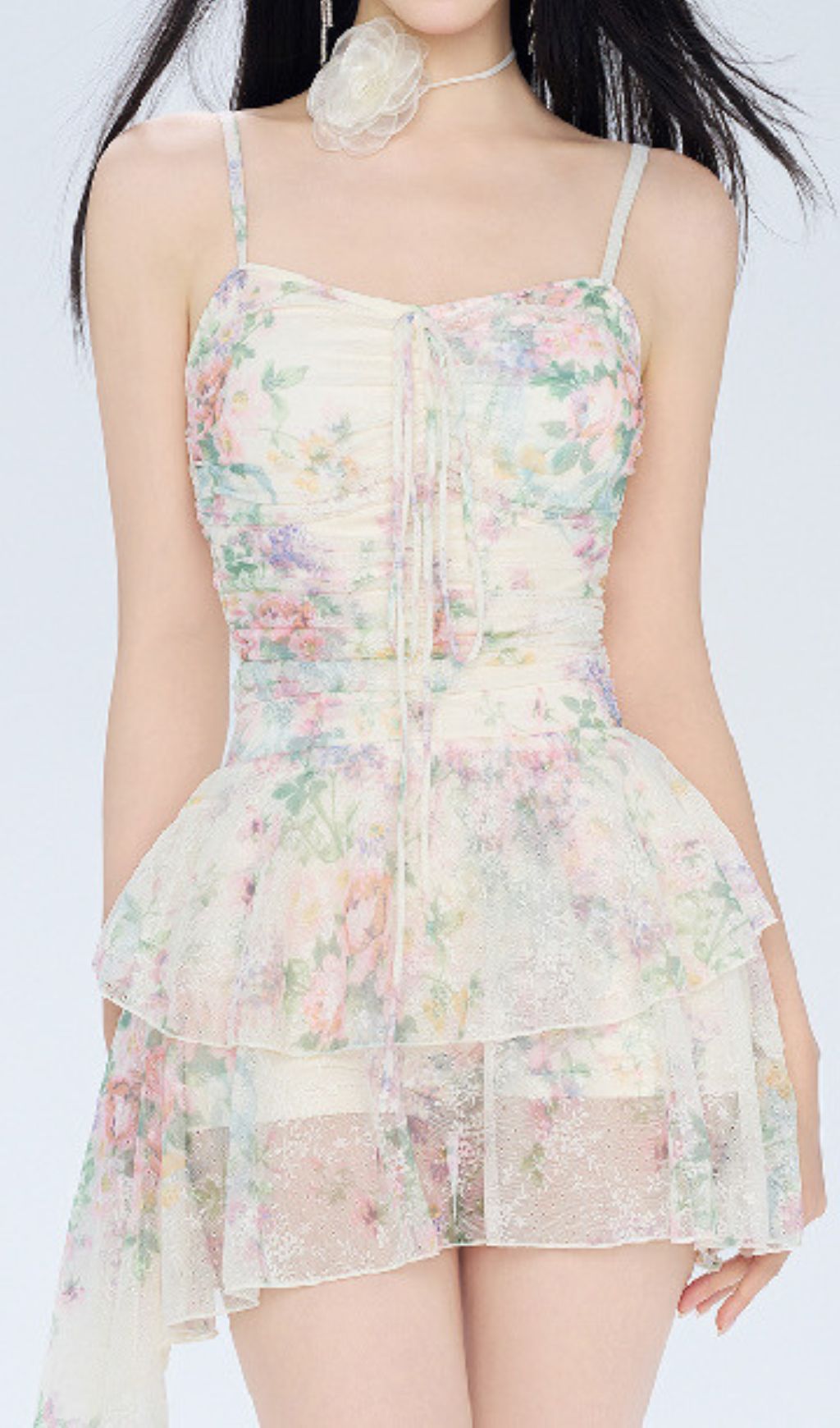 Faiz Floral One-Piece Swimsuit Flowering Girl