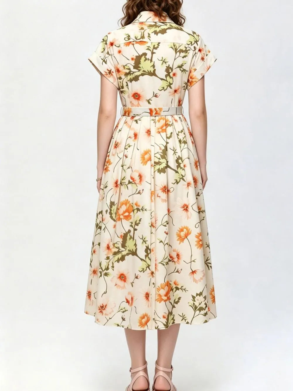 Meilani Floral Midi Dress Flowering Girl