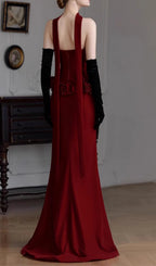 Edena Red Strapless Flower Maxi Dress Flowering Girl
