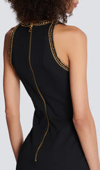 Sequin Mini Dress In Black Flowering Girl