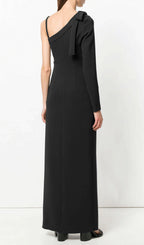 Hashim Black Long Sleeve Maxi Dress Flowering Girl