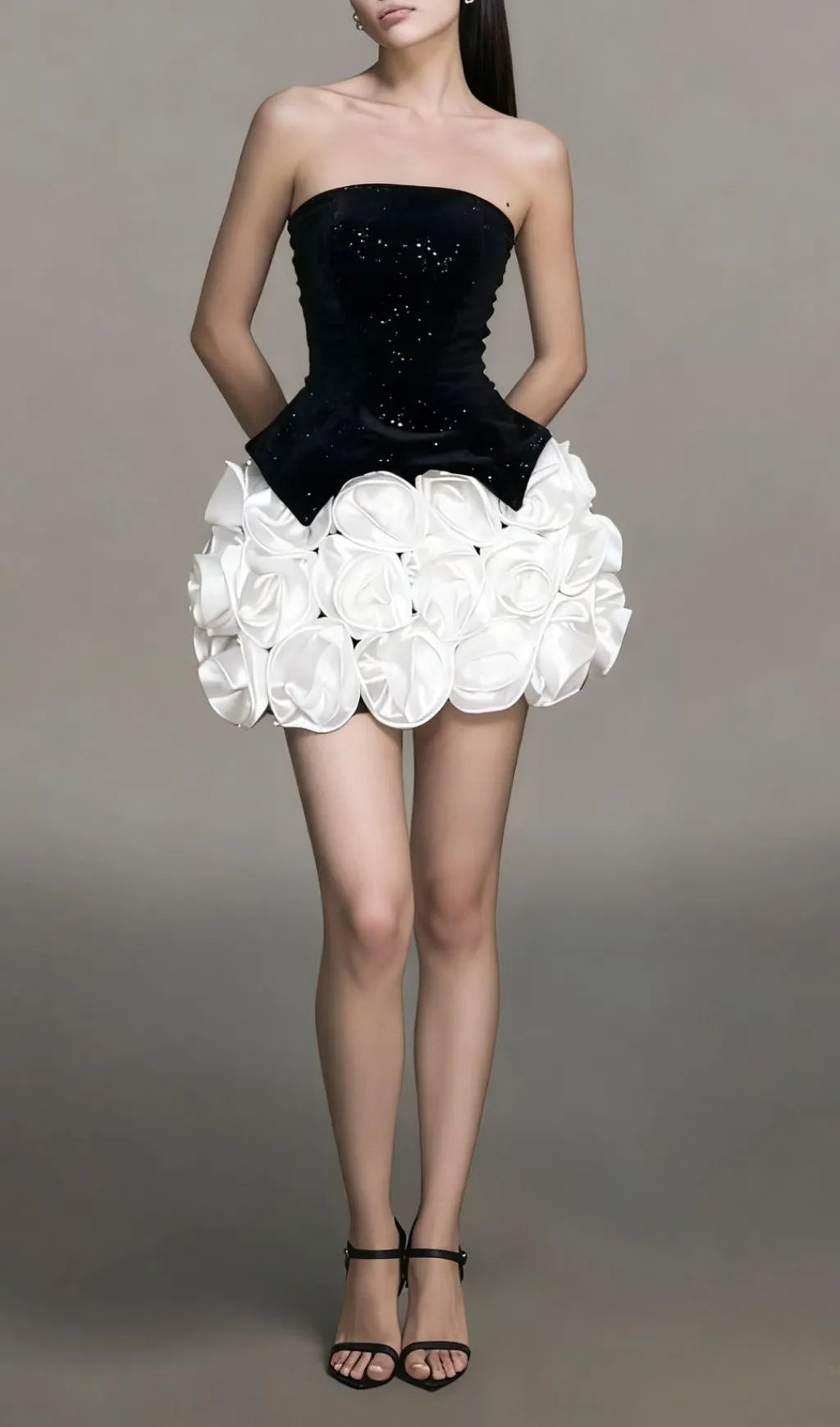Ilithya Strapless Top & Flower Skirt Set Flowering Girl