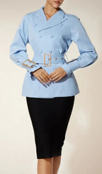 Elana Double Breasted Blazer Flowering Girl