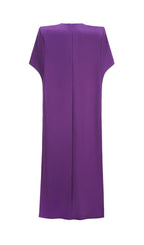 Kenisha Purple Flower Embellished Maxi Dress Flowering Girl