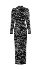 Heba LOVE Long Sleeve Maxi Dress Flowering Girl