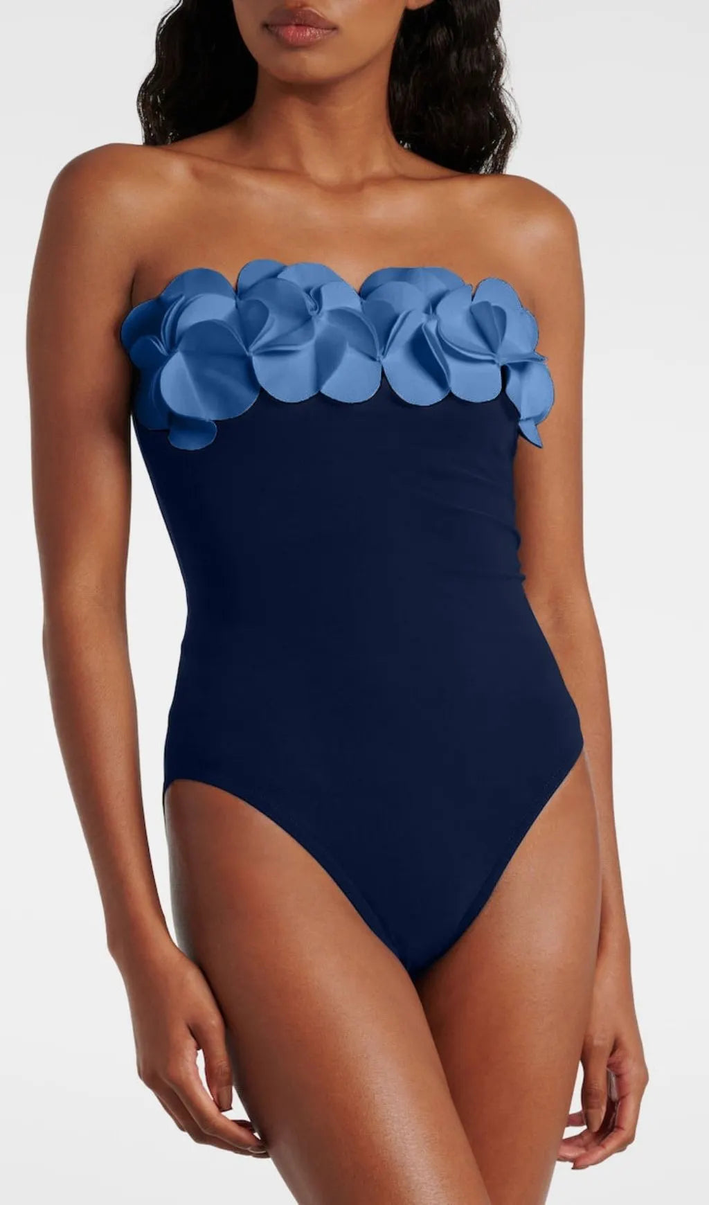 Latika Blue Flower Two-Piece Swimsuit Flowering Girl