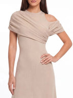 Norvia Ruched Mermaid Maxi Dress Flowering Girl