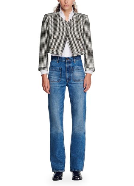 CROPPED HOUNDSTOOTH JACKET Flowering Girl