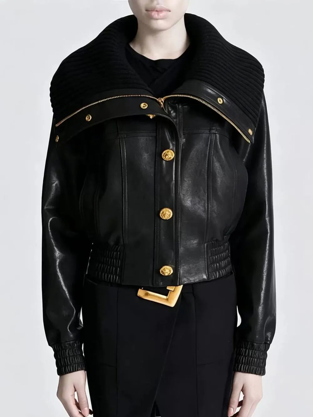 Meryem Black Jacket Flowering Girl
