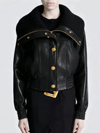 Meryem Black Jacket Flowering Girl