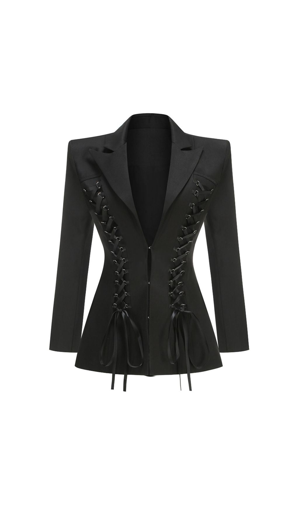 Ishan Black Lace-up Blazer Dress Flowering Girl
